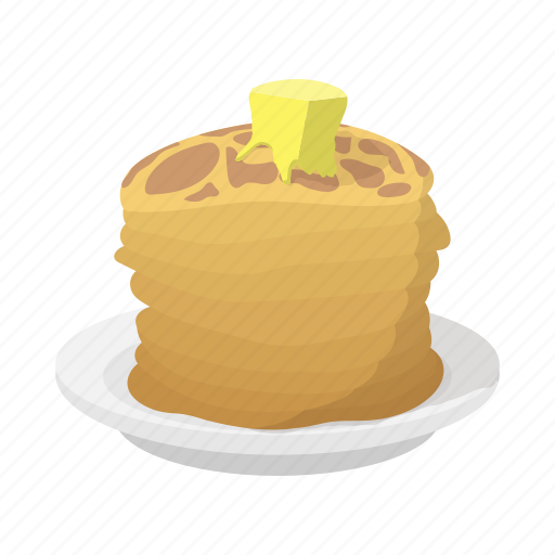 Butter, cartoon, food, meal, pancake, plate, russian icon - Download on Iconfinder