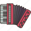 accordion, folk, music, instrument, harmonica 