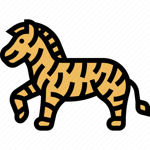 Zebra, animal, mammal, wildlife, savannah icon - Download on Iconfinder