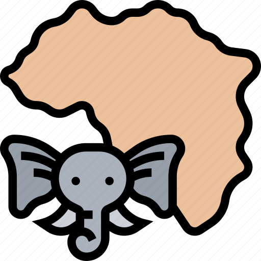 Africa, continent, safari, map, geography icon - Download on Iconfinder
