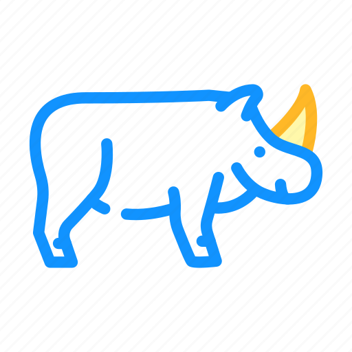 Rhinoceros, animal, safari, african, hunting, vacation icon - Download on Iconfinder