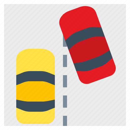 Accident, chang, lane, road, safety, traffic, warning icon - Download on Iconfinder