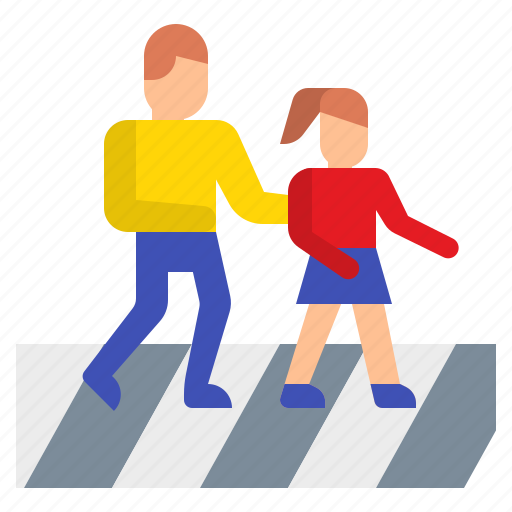 Crosswalk, pedestrian, people, road, street, traffic, urban icon - Download on Iconfinder