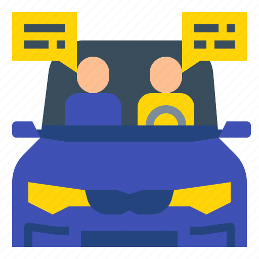 Car, conversation, discussion, drive, talk, talking, traffic icon - Download on Iconfinder