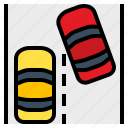 accident, chang, lane, road, safety, traffic, warning