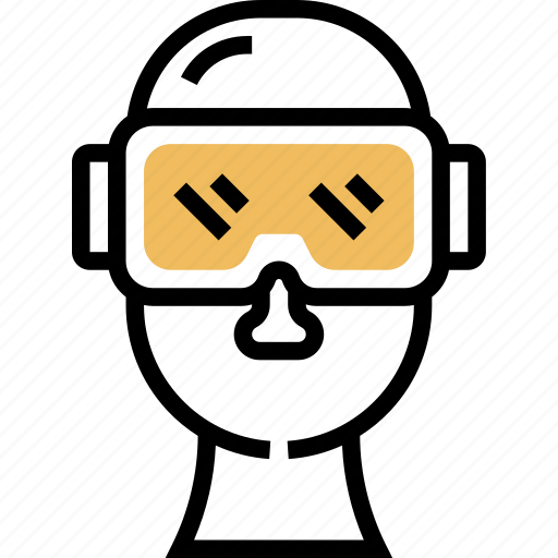 Goggle, eye, protection, wear, caution icon - Download on Iconfinder