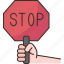 stop, sign, road, caution, traffic 