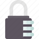 padlock, locked, security, code, access