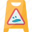 warning, wet, floor, cleaning, caution 