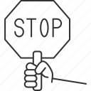stop, sign, road, caution, traffic