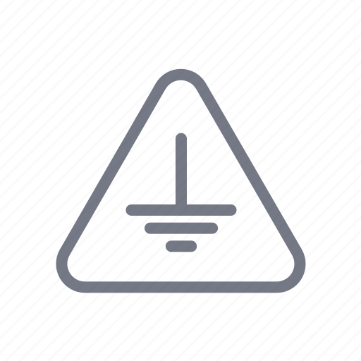 Alert, equipment, grounding, sign icon - Download on Iconfinder