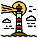 lighthouse, guide, architecture, city, tower