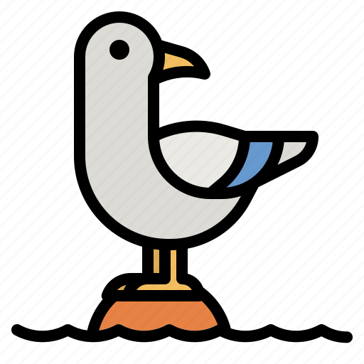 Seagull, bird, animals, fauna, animal icon - Download on Iconfinder