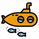 submarine, kid, nautic, nautical, transportation