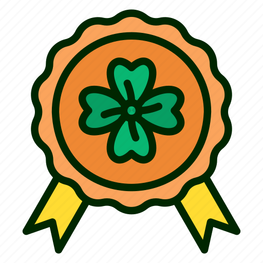 Clover, award, patrick, irish, medal, badge, saint patrick icon - Download on Iconfinder