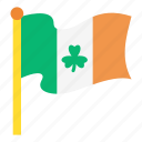 ireland, country, flag, national, irish, clover, saint patrick, st patrick