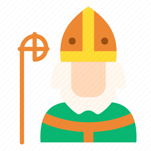 Priest, ireland, irish, patrick, people, man, saint patrick icon - Download on Iconfinder