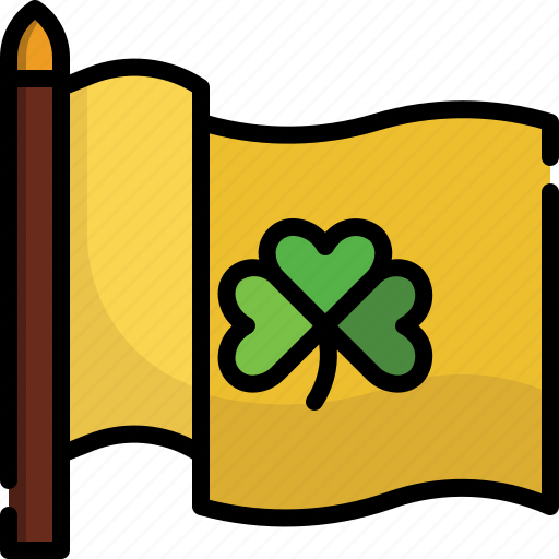 Clover, flag, flags, nation, parade, saint patrick, shamrock icon - Download on Iconfinder