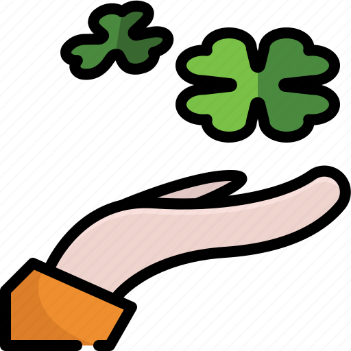 Clover, gesture, hand, ireland, irish, saint patrick, shamrock icon - Download on Iconfinder