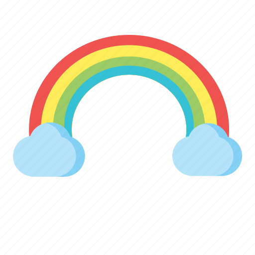 Rainbow, colorful, cloud icon - Download on Iconfinder