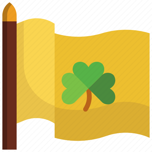 Celebration, clover, decoration, flag, parade, saint patrick, shamrock icon - Download on Iconfinder
