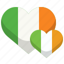country, flag, heart, ireland, irish, nation, saint patrick