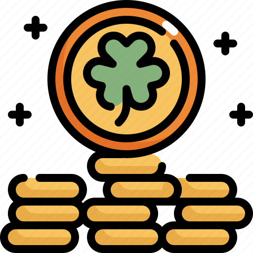 Celebration, coin, gold, money, patrick, saint patricks day, shamrock icon - Download on Iconfinder