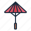 umbrella, sakura, festival, japanese 