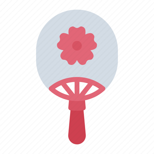 Uchiwa, fan, sakura, festival, japanese, fixed fan icon - Download on Iconfinder