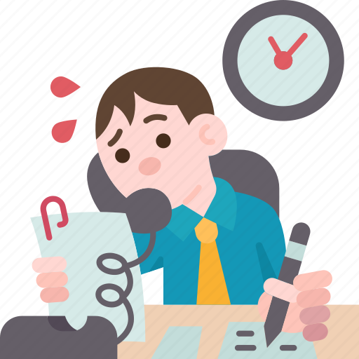 Work, busy, deadline, stress, office icon - Download on Iconfinder