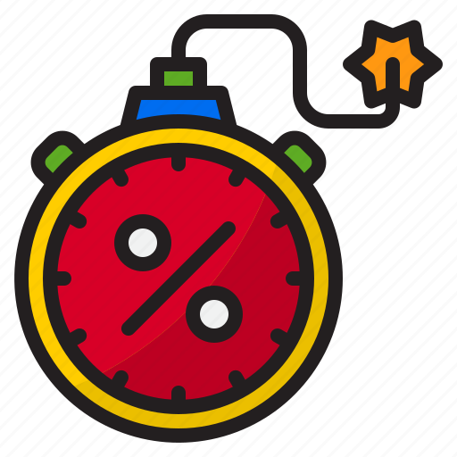 Bomb, clock, discount, shopping, time icon - Download on Iconfinder
