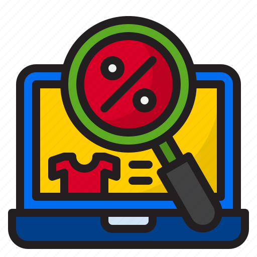 Discount, laptop, search, shop, shopping icon - Download on Iconfinder