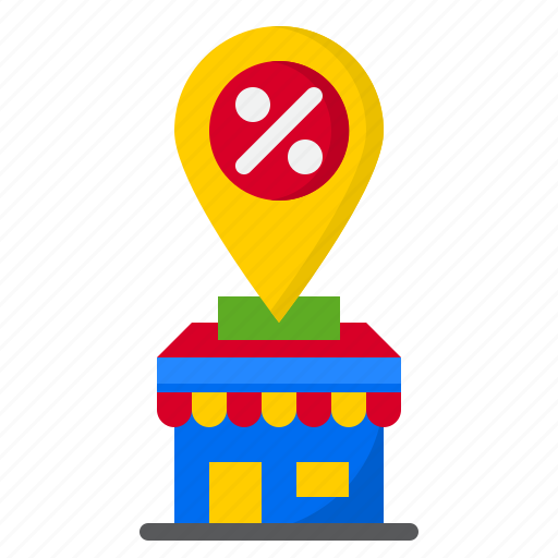 Discount, ecommerce, location, shop, shopping icon - Download on Iconfinder