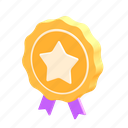 badge, award, medal, achievement, star, favorite, rating 