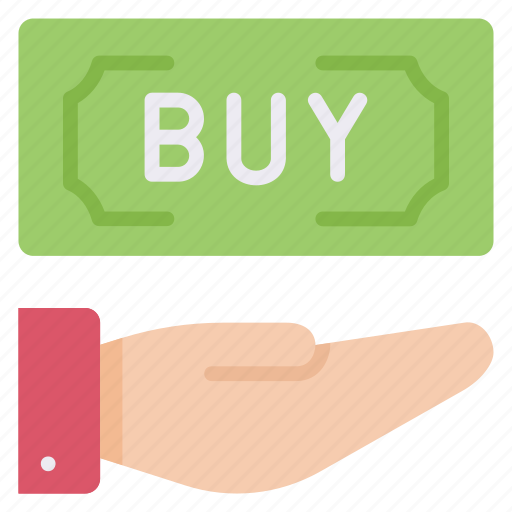 Buy, hand, online, money, payment, cash, sales icon - Download on Iconfinder