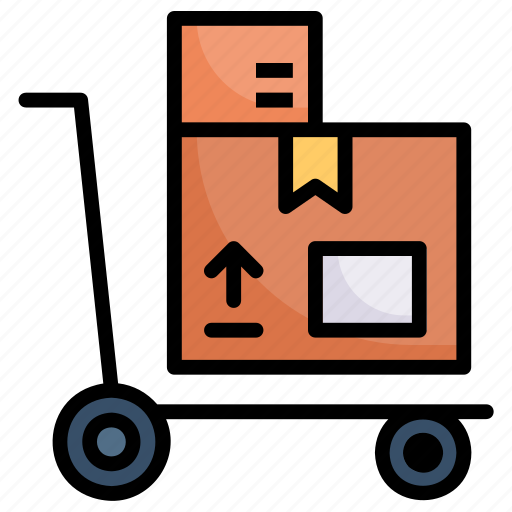 Package, trolley, box, delivery, shipping, parcel, sales icon - Download on Iconfinder