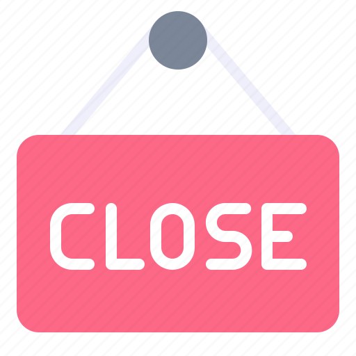 Close, nameplate, shop, shopping icon - Download on Iconfinder