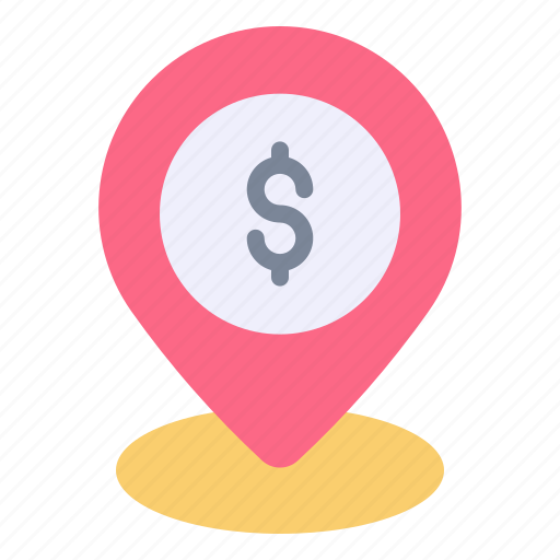 Dolar, gps, location, map, pin, placeholder icon - Download on Iconfinder