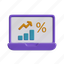sale, discount, graph, growth, computer, laptop, offer, analytics, business 