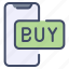 button, buy, mobile, online, shop, shopping, smartphone 
