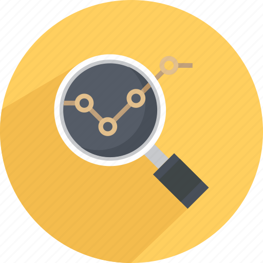 Analytics, analyze, magnify, search, view analytics, view report icon - Download on Iconfinder