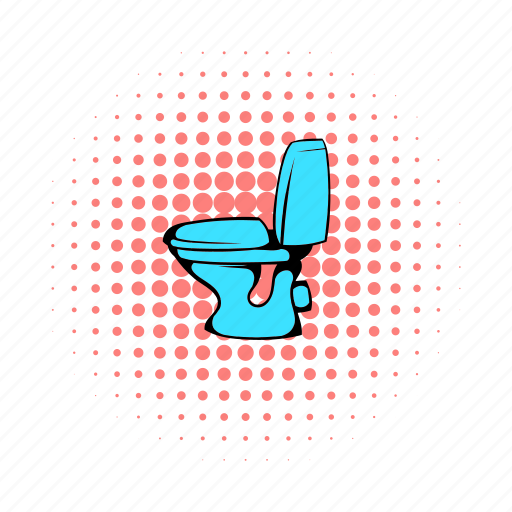 Bathroom, bowl, clean, comics, lavatory, pan, toilet icon - Download on Iconfinder