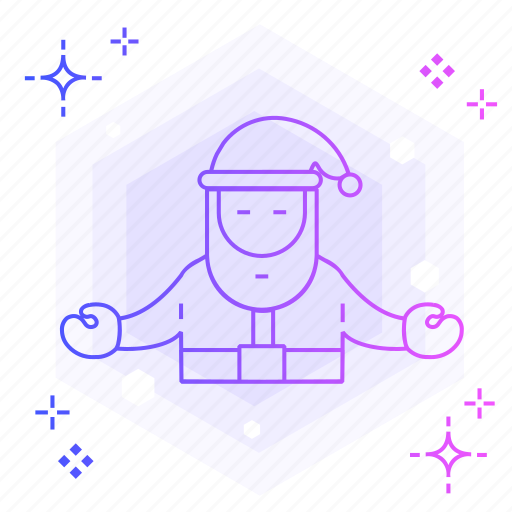 Santa, meditation, christmas, holiday, winter, xmas, celebration icon - Download on Iconfinder
