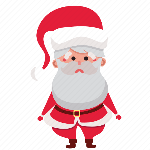 Christmas, claus, holiday, sad, santa, santa claus, xmas icon - Download on Iconfinder