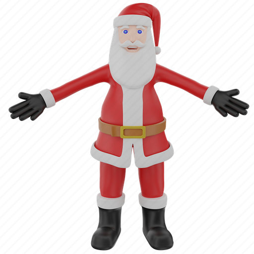 Santa, character, xmas, christmas, holiday, celebration, gesture icon - Download on Iconfinder