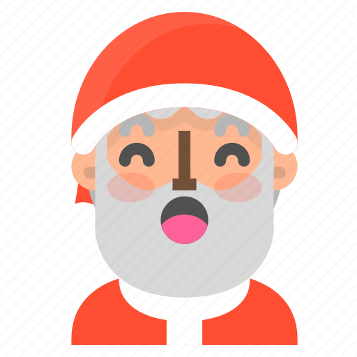 Atonished, avatar, christmas, emoji, face, santa, winter icon - Download on Iconfinder