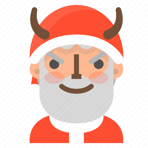 Avatar, bad, christmas, emoji, face, santa, winter icon - Download on Iconfinder