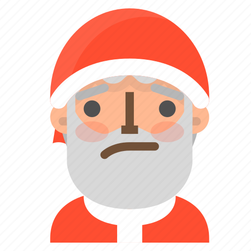 Avatar, christmas, confused, emoji, face, santa, winter icon - Download on Iconfinder
