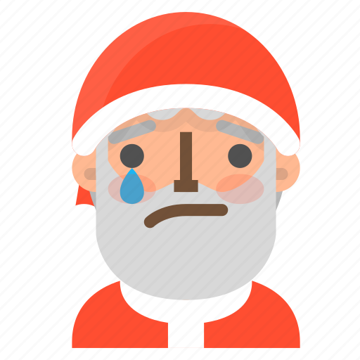 Avatar, christmas, emoji, face, santa, tear, winter icon - Download on Iconfinder