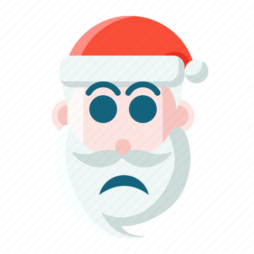 Christmas, emoticon, santa, scare icon - Download on Iconfinder